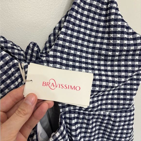 NWT Bravissimo Whitsunday One Piece Swimsuit in Gingham - Size 38D - Picture 4 of 9